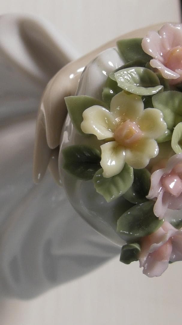 LLADRO　リヤドロ【春の花かご】3　リアドロ　 インテリア　L519