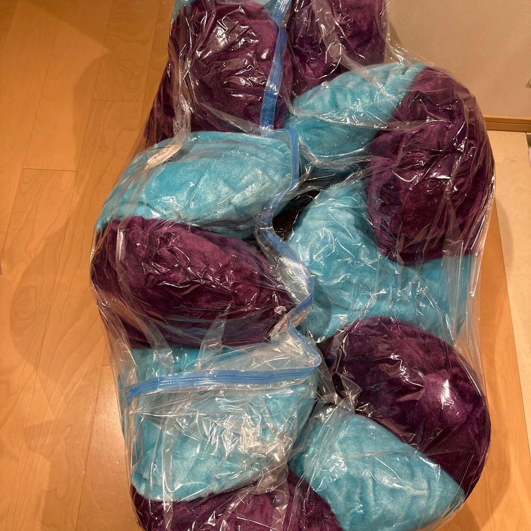 村上隆 kaikai kiki フラワークッション ブルーパープルネイビー2m