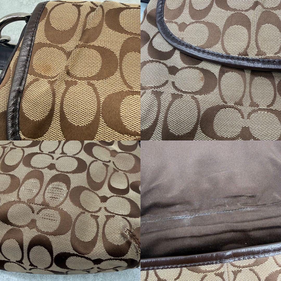 COACH コーチ ワンショルダーバッグ キャンバス ソーホー 肩掛け ブラウン