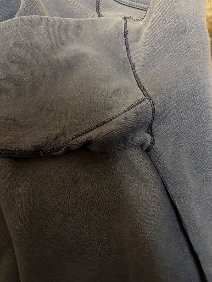 ナ*ツ様 両V ネイビーフェードスウェットヴィンテージ