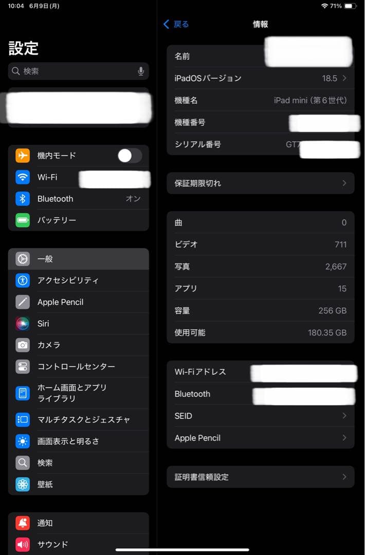 付属品多数！ iPad mini 6 256GB + Apple Pencil