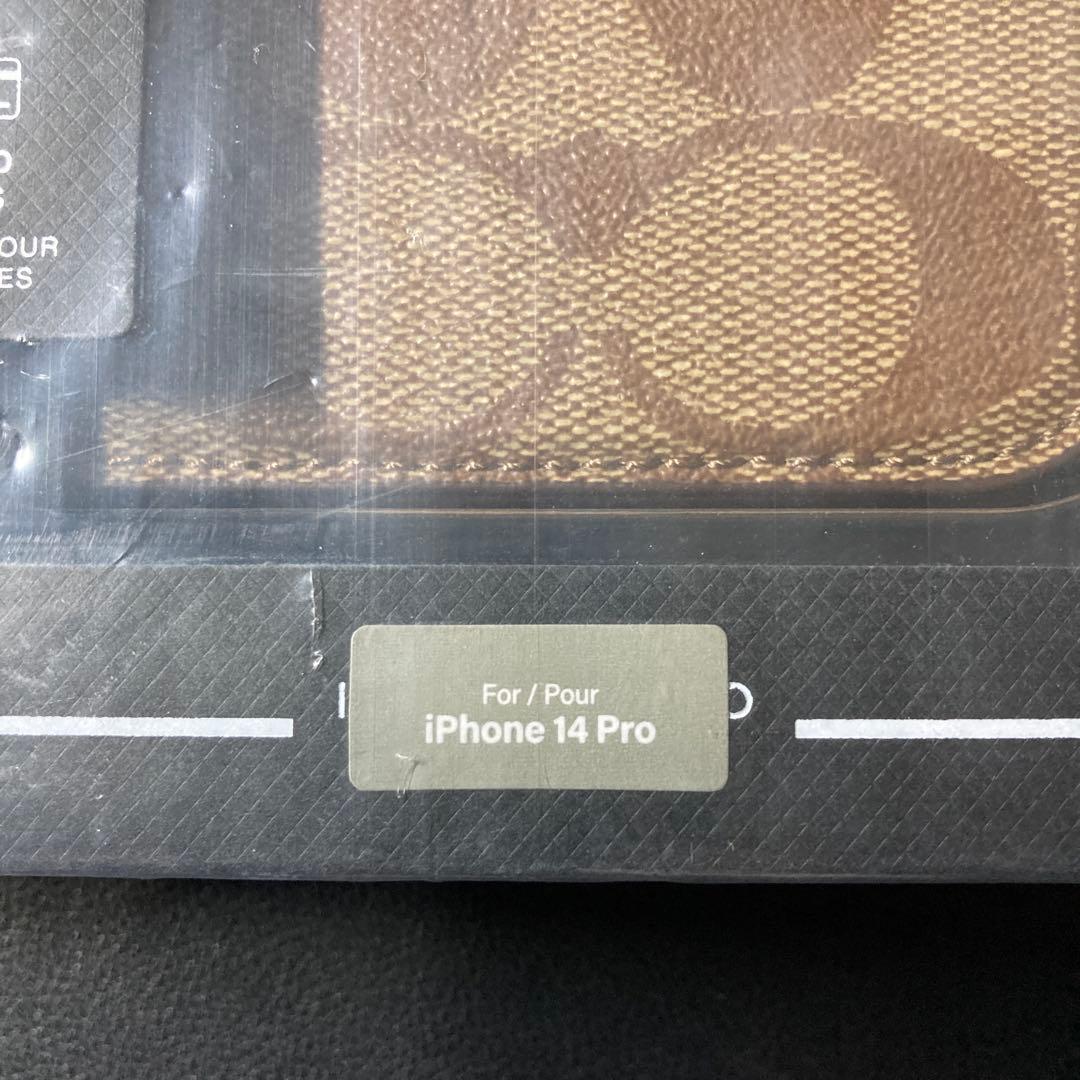 COACH 手帳型ケース ブラウン ベージュ