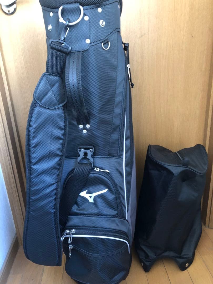 【送料込み】ラウンド未使用廃盤希少品　MIZUNO キャディバッグ　ゴルフバッグ