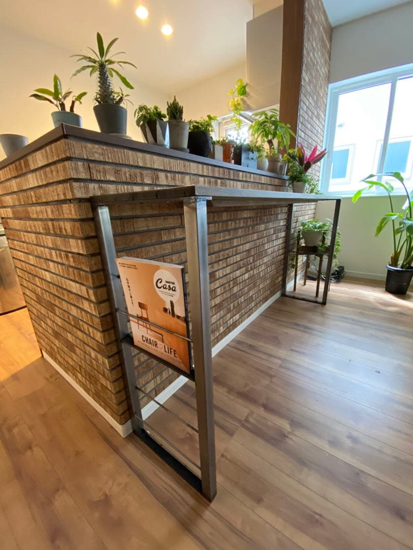 古材風☆ 横140cmGaud ガウディ☆カウンター　ハイテーブル