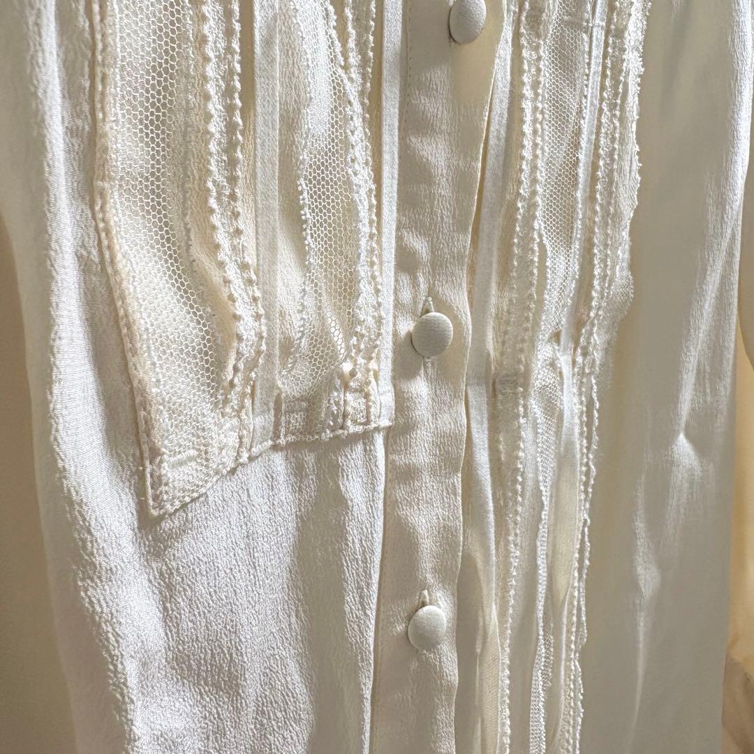 ヴェロニクブランキーノ ブラウス レース トップス アイボリー