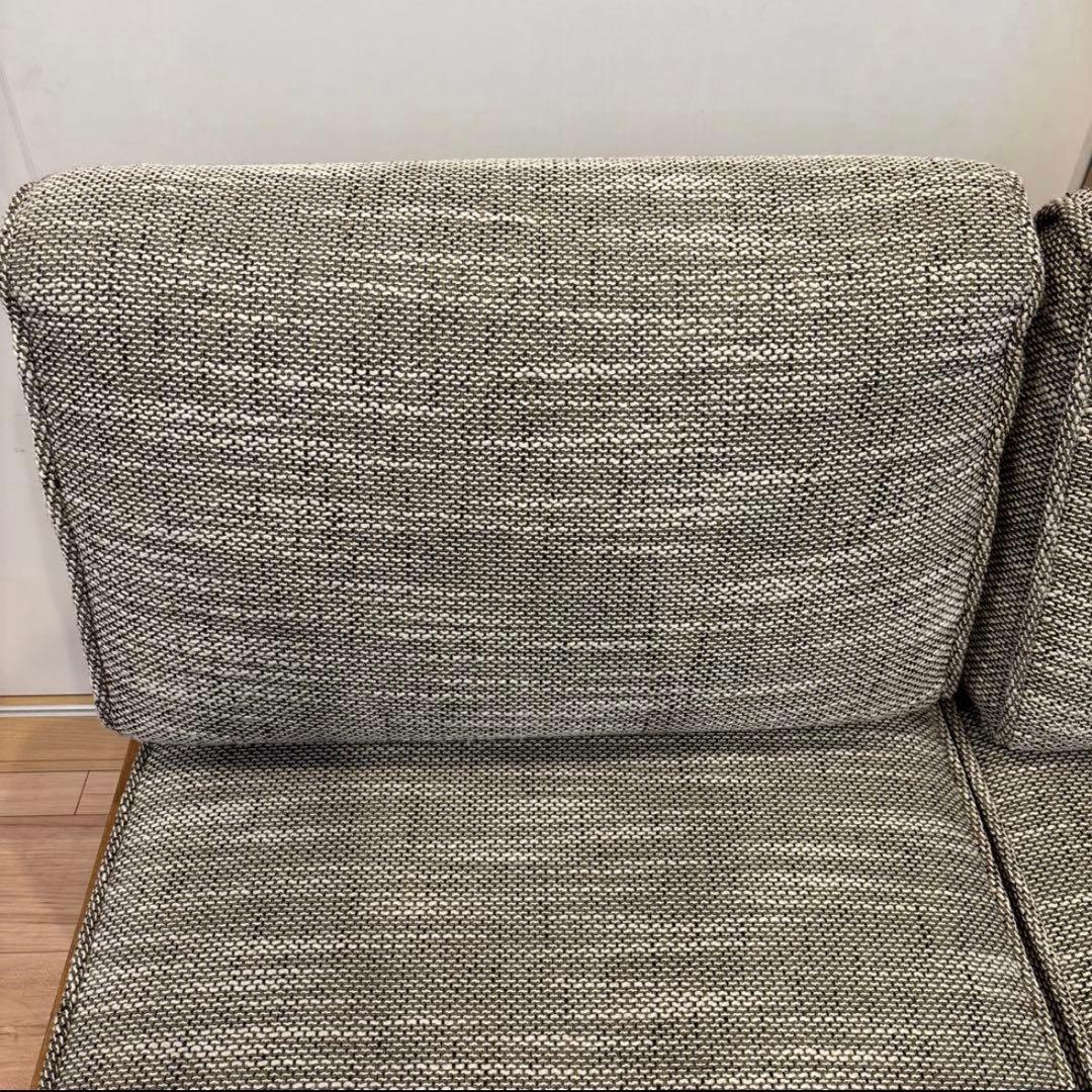 【特価】unico ALBERO カバーリングソファ　3シーター　ベージュ