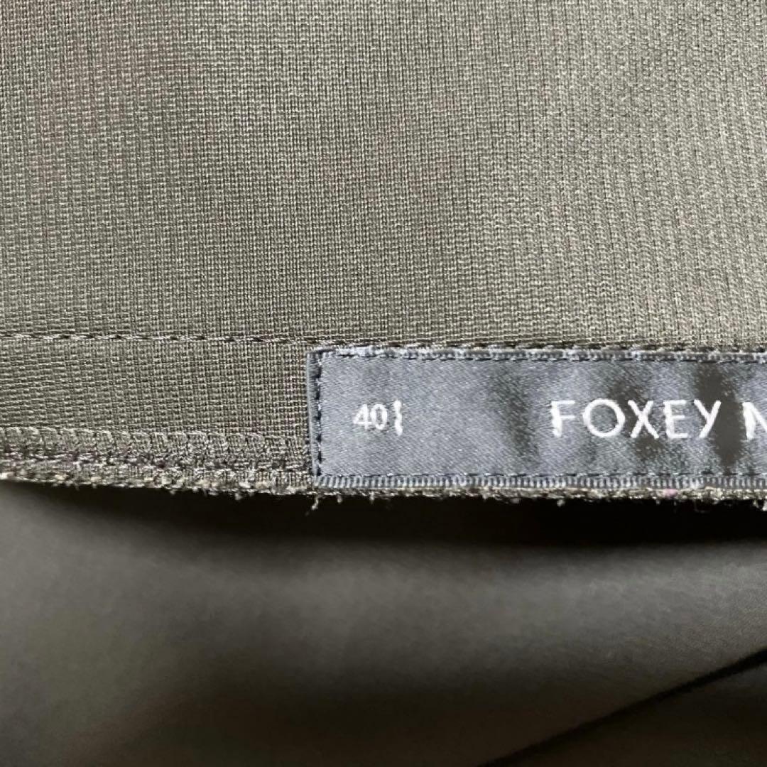 FOXEYNEWYORK ワンピース　襟　フォーマル　オケージョンワンピース　L