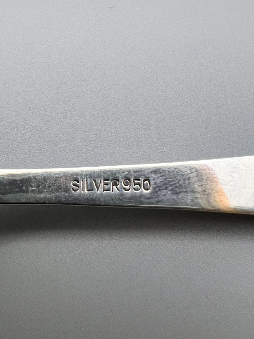 SILVER 950　刻印　スプーン　５点セット　重量約90g　銀食器 銀細工