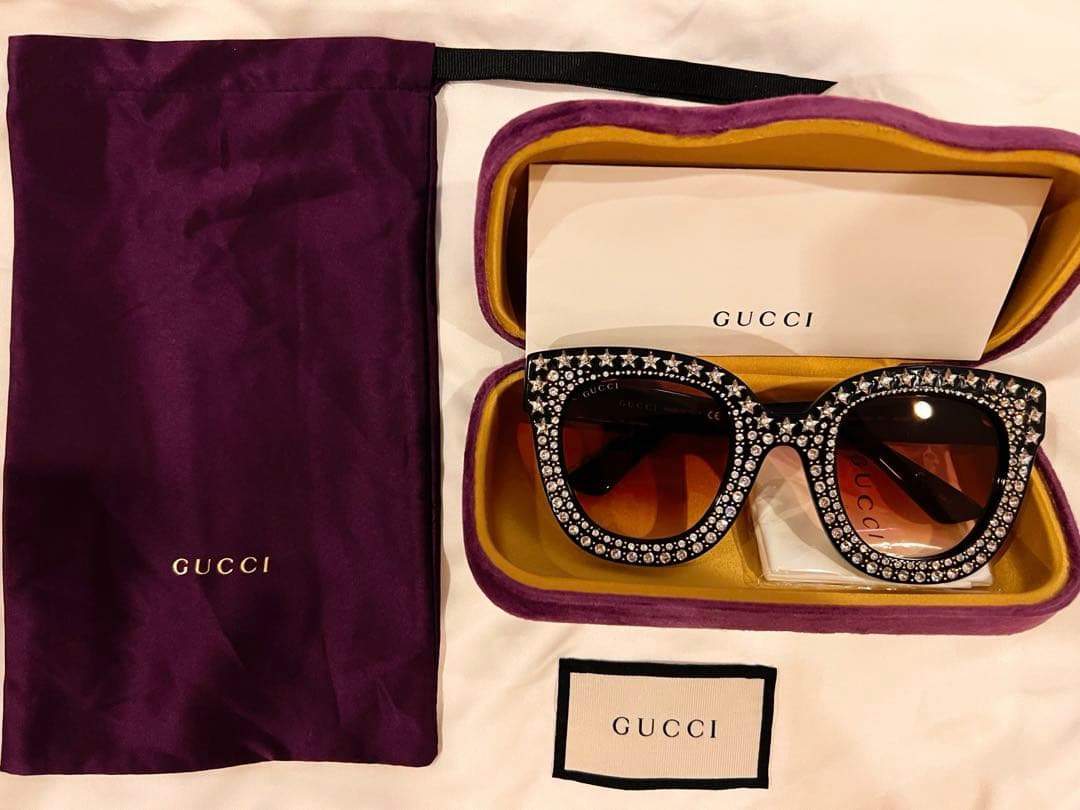 激レア！GUCCI ビジュー付きサングラス