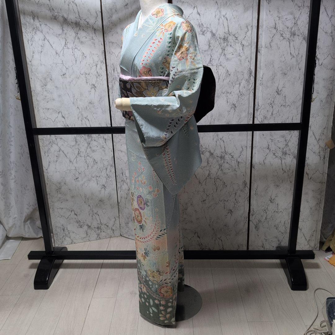 のんちゃん様[高級辻が花]薄水色系