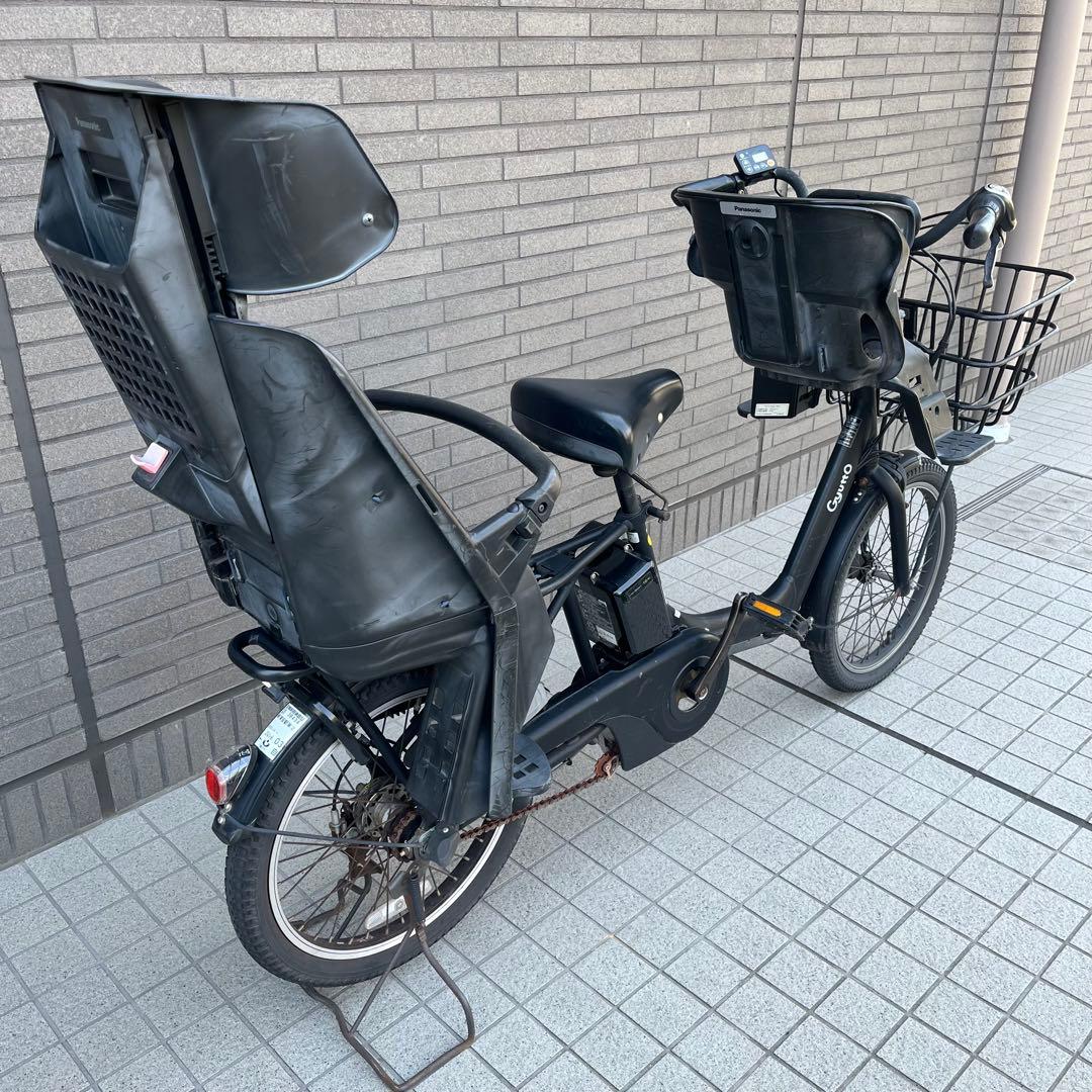 パナソニック 電動アシスト自転車 ギュットアニーズ 前後チャイルドシート付 黒
