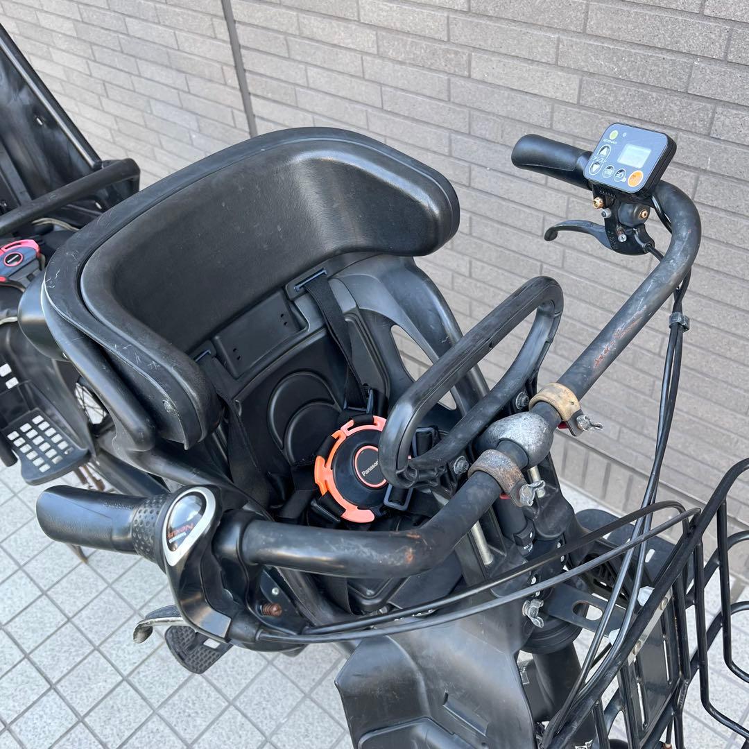 パナソニック 電動アシスト自転車 ギュットアニーズ 前後チャイルドシート付 黒