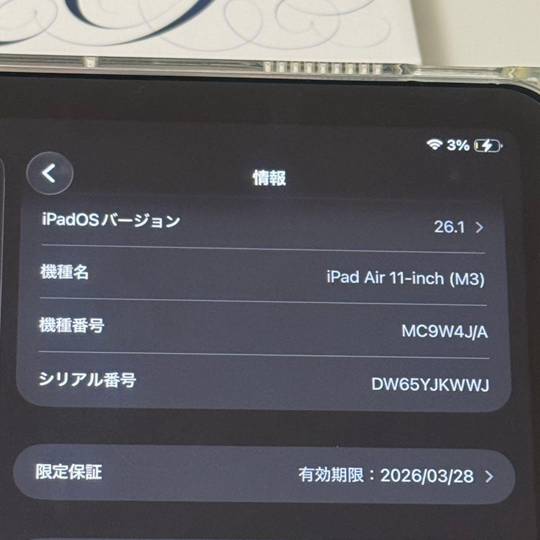 iPad Air M3 11inch + Apple Pencil Pro +α