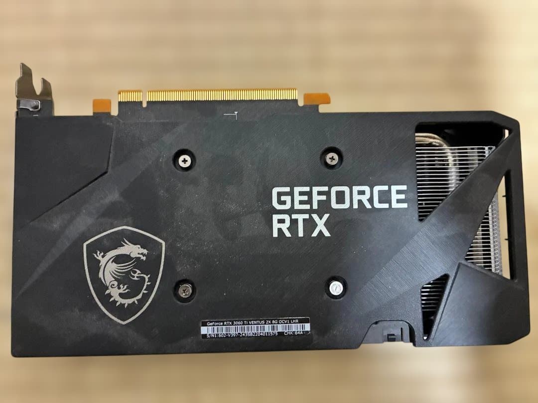MSI GeForce RTX 3060 Ti 　　8GB