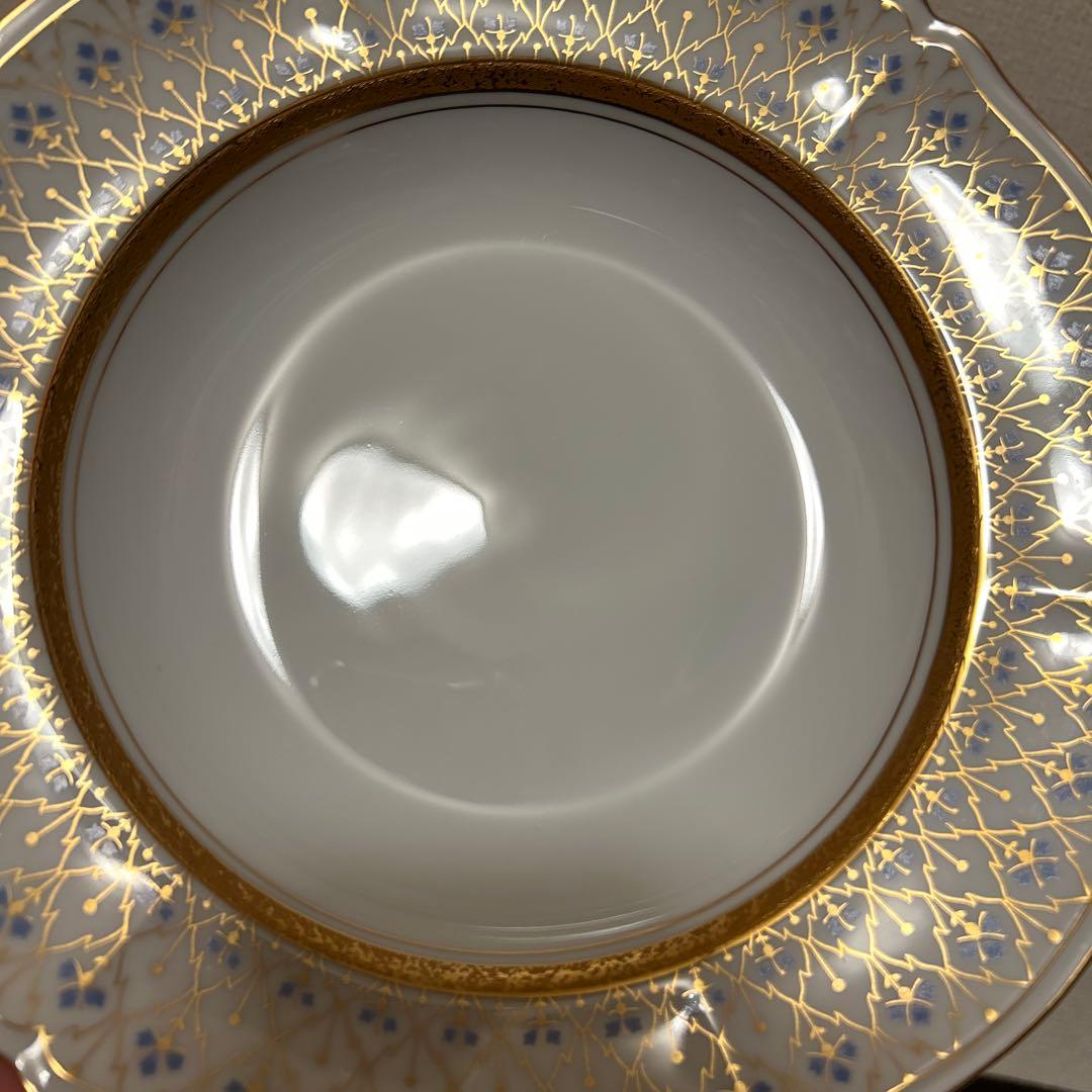 大倉陶園　スイートメモリー　スーププレート　ディナープレート　金彩金蝕