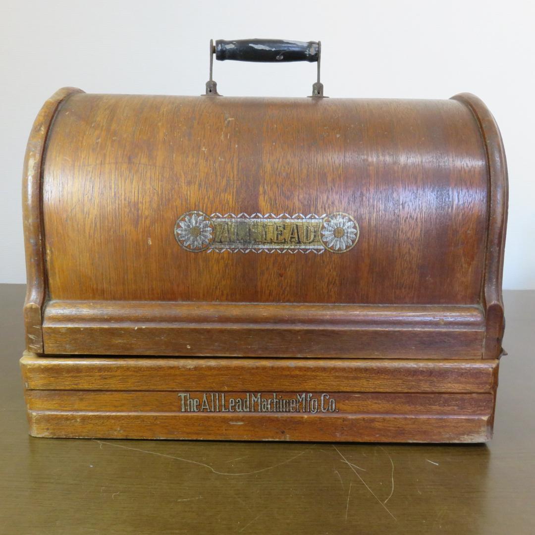 オールリード 初期型 手回しミシン 和製アンティーク 昭和レトロ　オブジェ