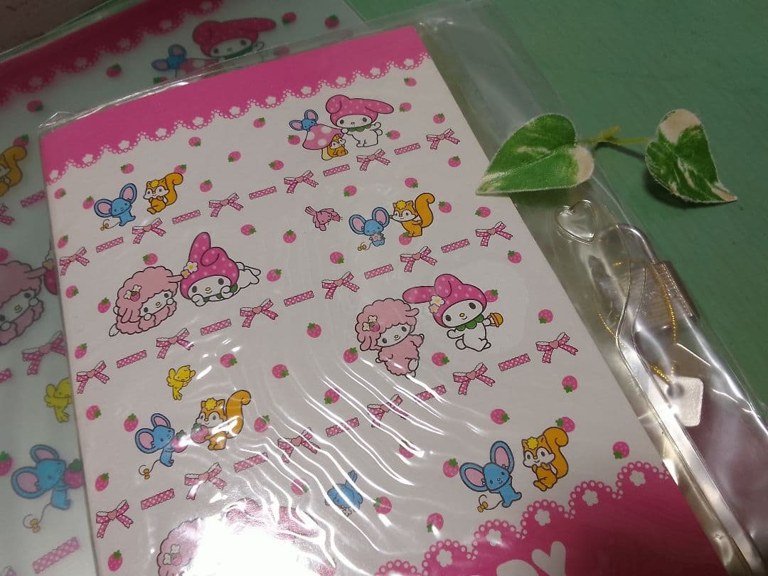 ♥昭和レトロ　激レア♥サンリオ♥　マイメロディ　♥鍵付き交換ノート日記　下敷き
