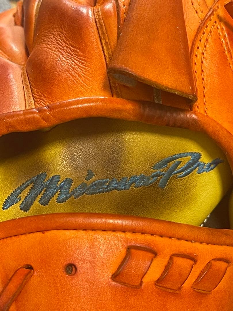 Mizuno Pro Order 投手 波賀 耕作 硬式 ダイバーシティーブルー