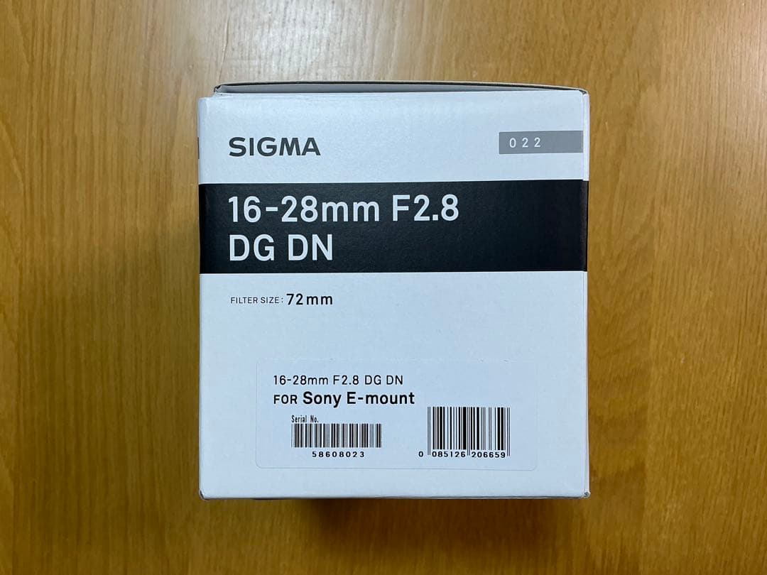 【新品・未使用】SIGMA 16-28mm F2.8 Eマウント