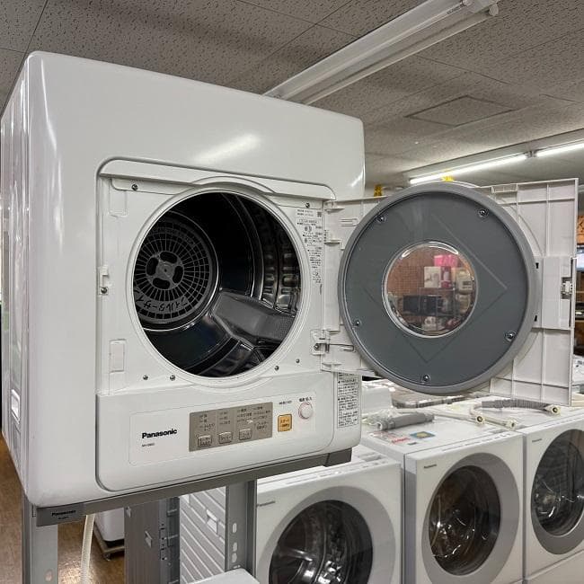 地域限定送料無料　美品 パナソニック 全自動洗濯機・衣類乾燥機 2点セット