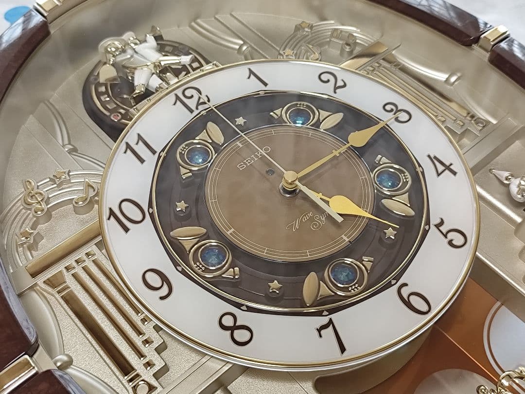 セイコー ウェーブシンフォニー からくり時計 メロディ時計 動作確認済み 電波