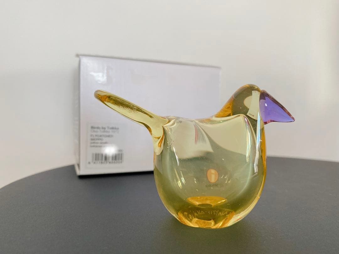 イッタラ　バード　シエッポ　（イエロー×アメジスト）