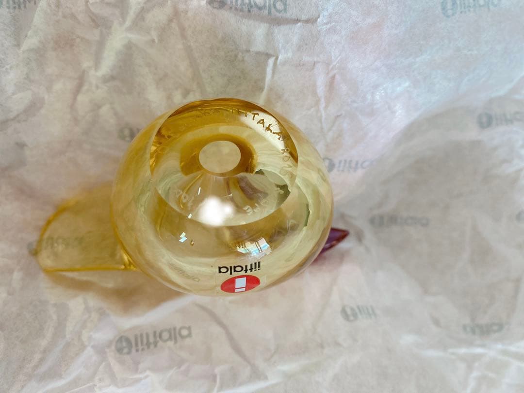 イッタラ　バード　シエッポ　（イエロー×アメジスト）