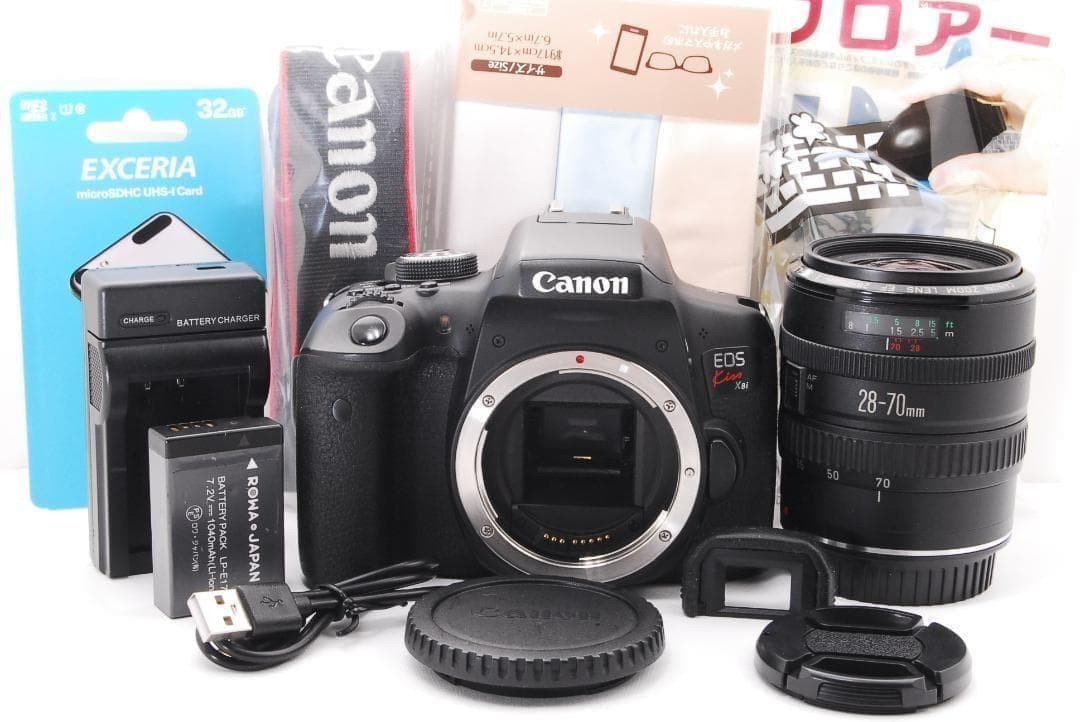 ボディ美品 Canon kiss x8i レンズセット　初期不良保証あり