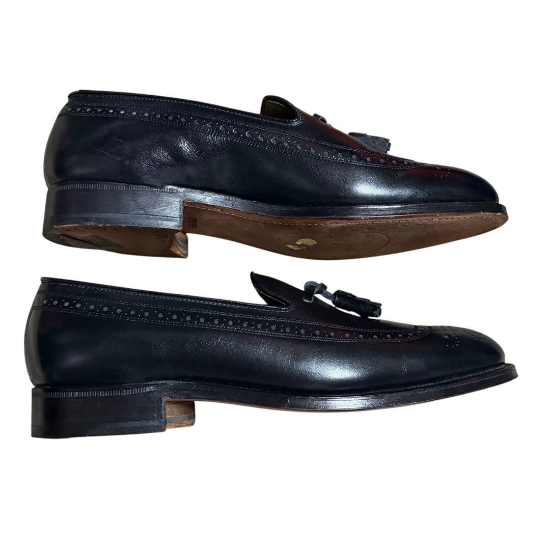 REGAL ウィングチップ メダリオン タッセルローファーブラック 25 1/2