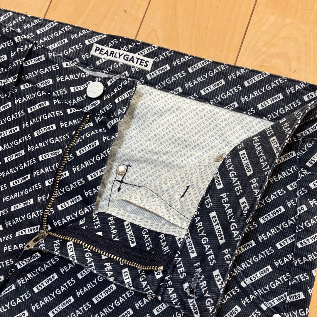 PEARLY GATES パーリーゲイツ　パンツ　総柄　ネイビー サイズ4