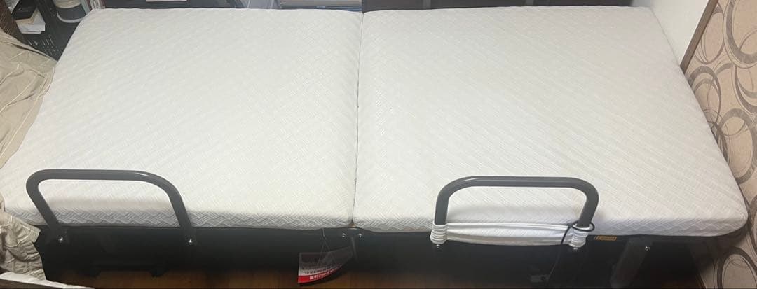 電動リクライニングベッド セミシングル 幅87cm 折りたたみ式 介護ベッド