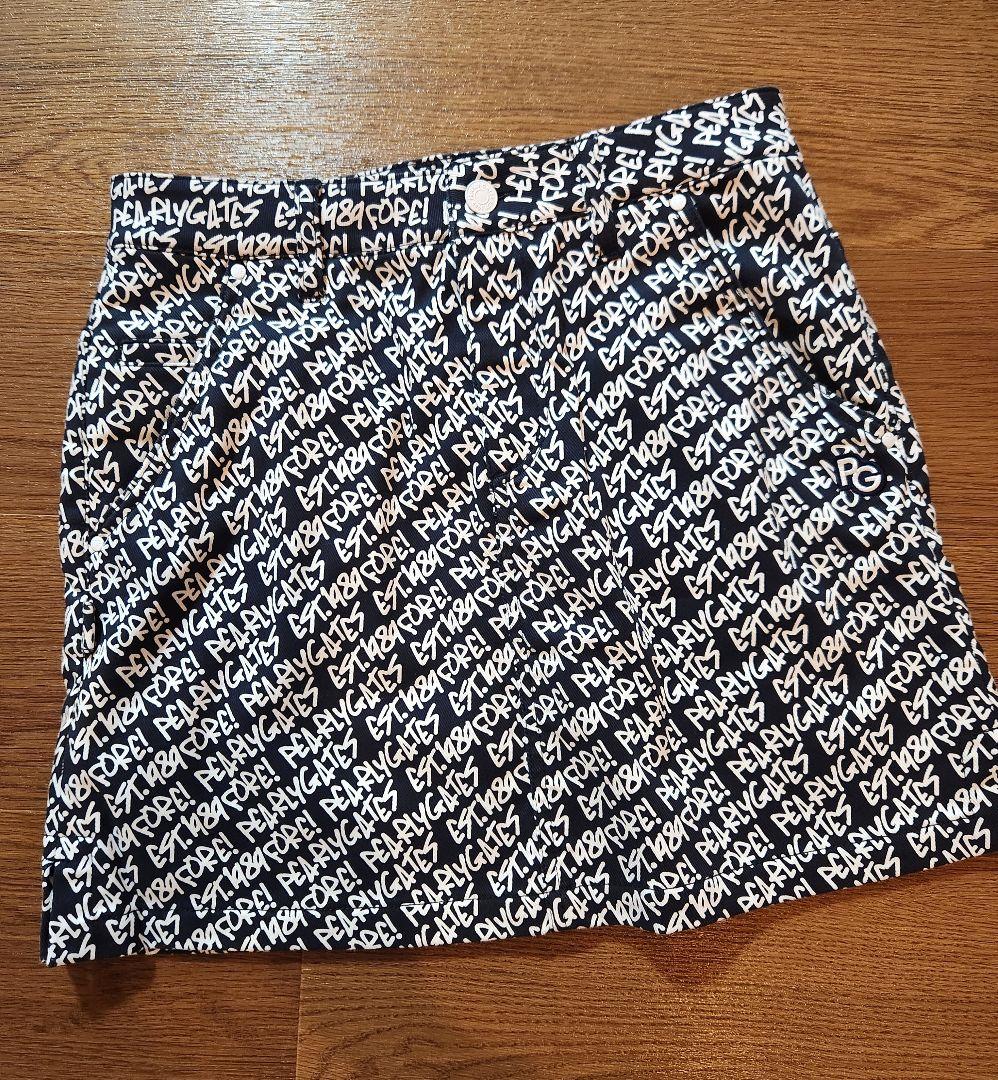 【新品未使用】PEARLY GATES ロゴスカート防寒 蓄熱 裏地付