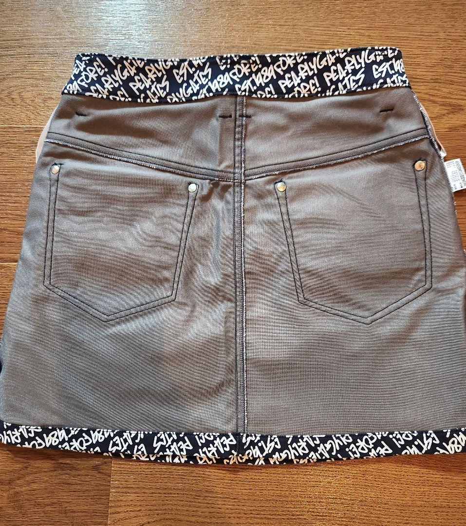 【新品未使用】PEARLY GATES ロゴスカート防寒 蓄熱 裏地付