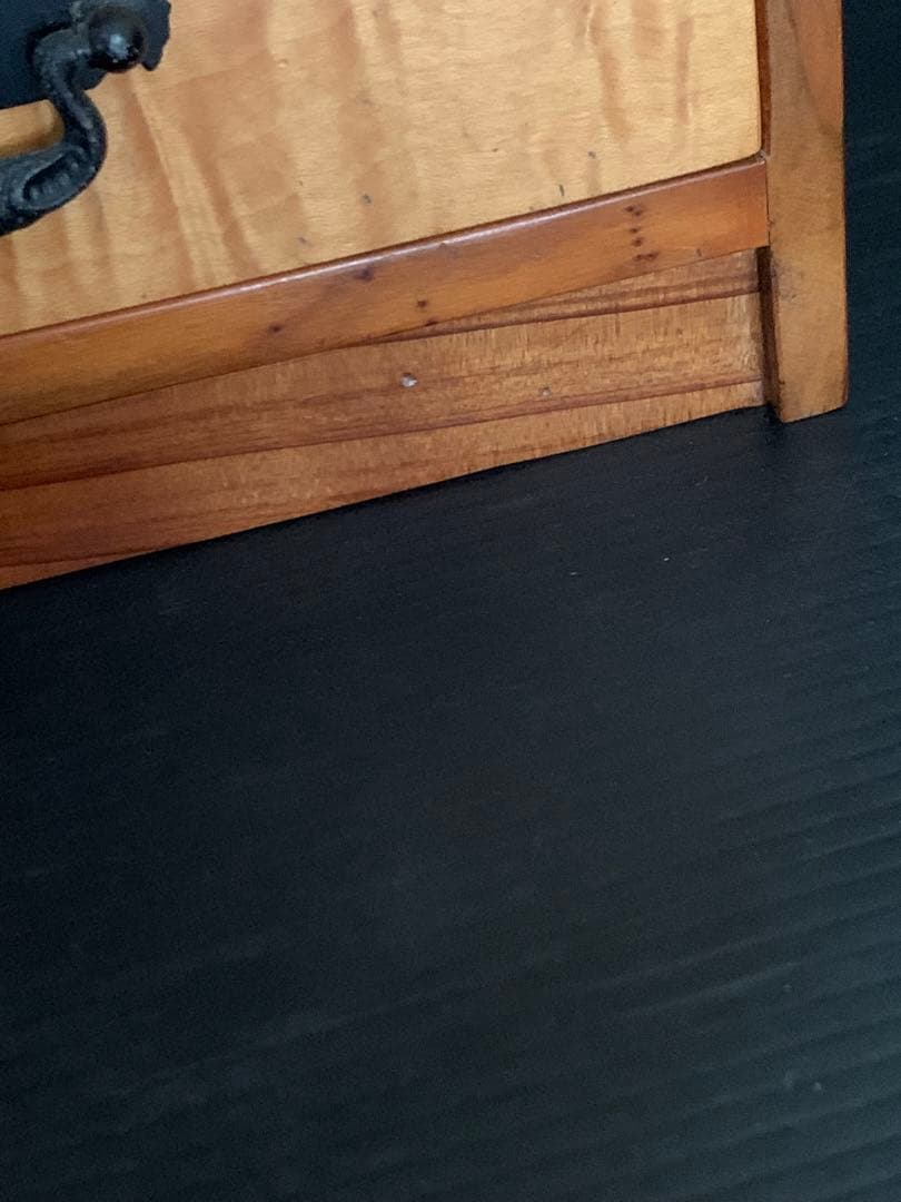 5段　小引き出し　黒柿