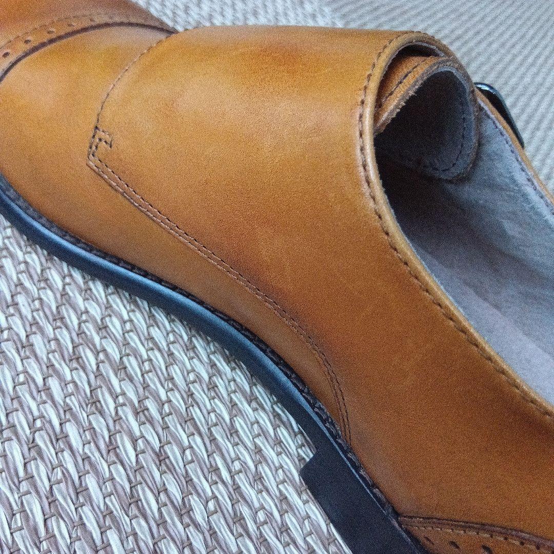 BANANA REPUBLICストレートチップ ダブルモンクストラップ 8 茶