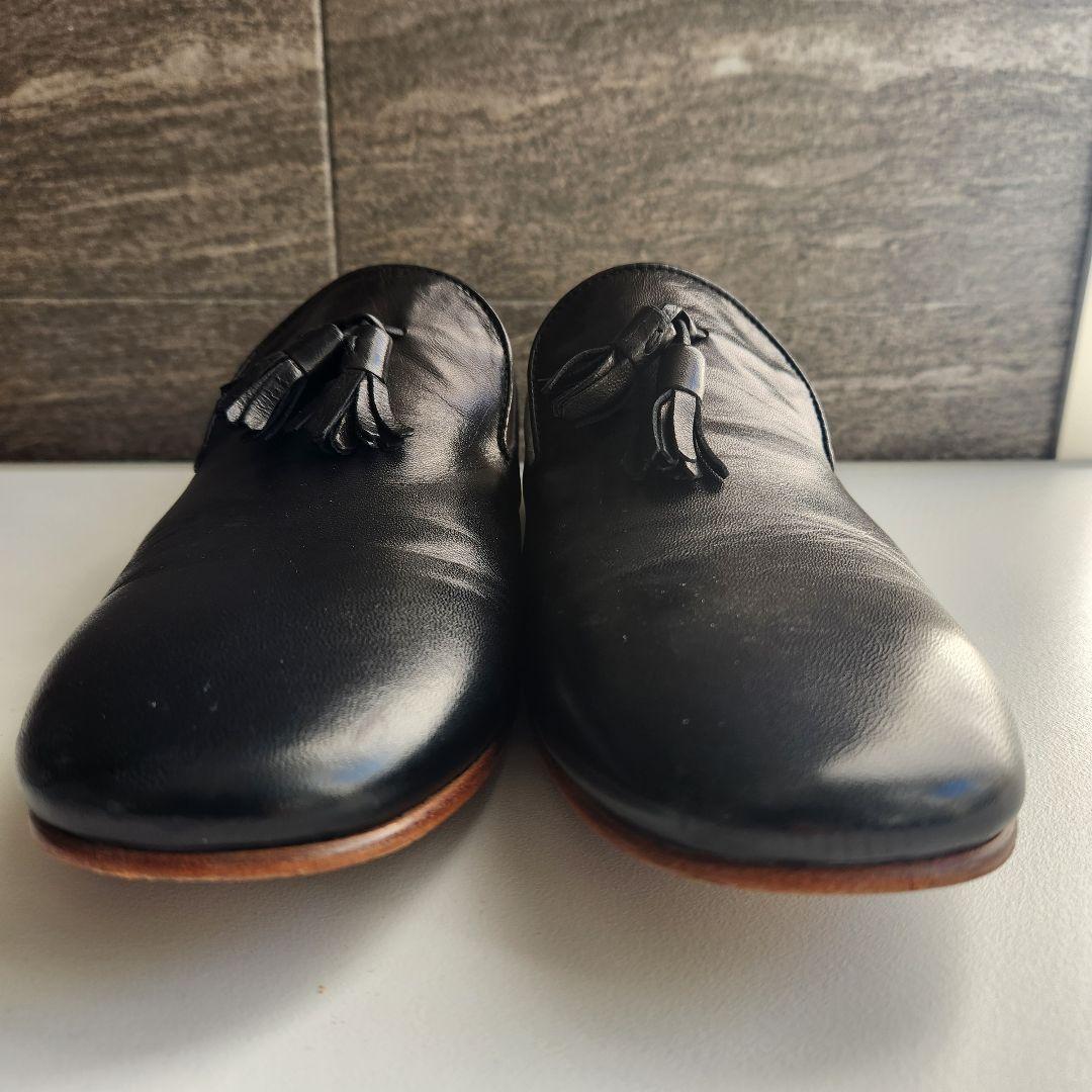 monkey time タッセル付きローファー 黒