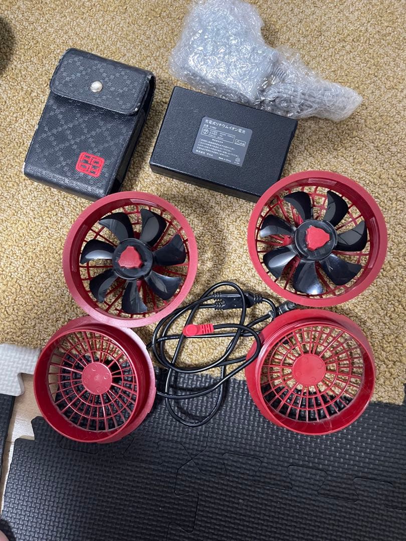 空調服用冷却ファン　2セット　HOOH