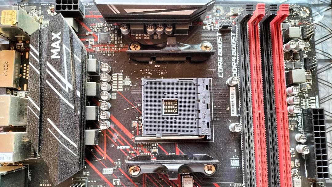 MSI B450 GAMING PLUS MAX + メモリ32GB 中古セット