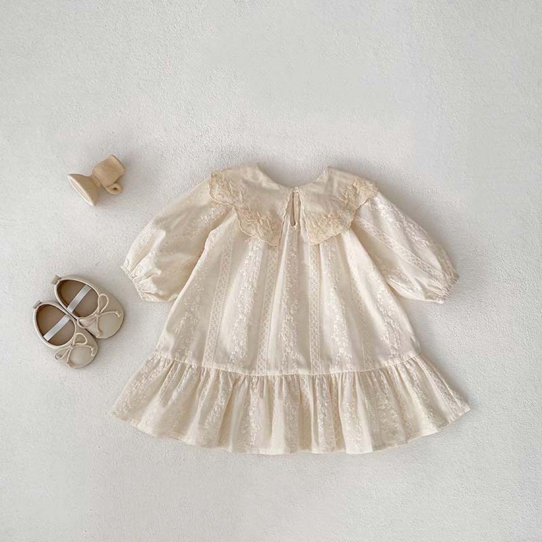 あお　ロンパース70.80.ワンピース80.90.100