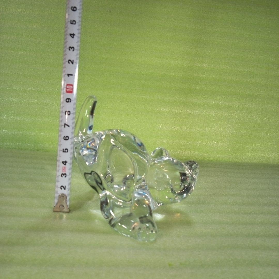 Hadeland　ハーデランド　猫の置物　クリスタルガラス？　※小傷多数有り