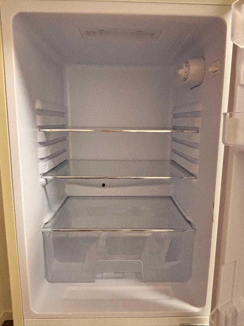 冷蔵庫 レトロ 冷凍冷蔵庫 130L オフホワイト
