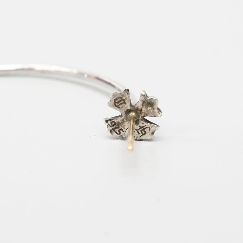 ■ □ 47080★年 クロムハーツ CHプラス フープピアス シルバー925
