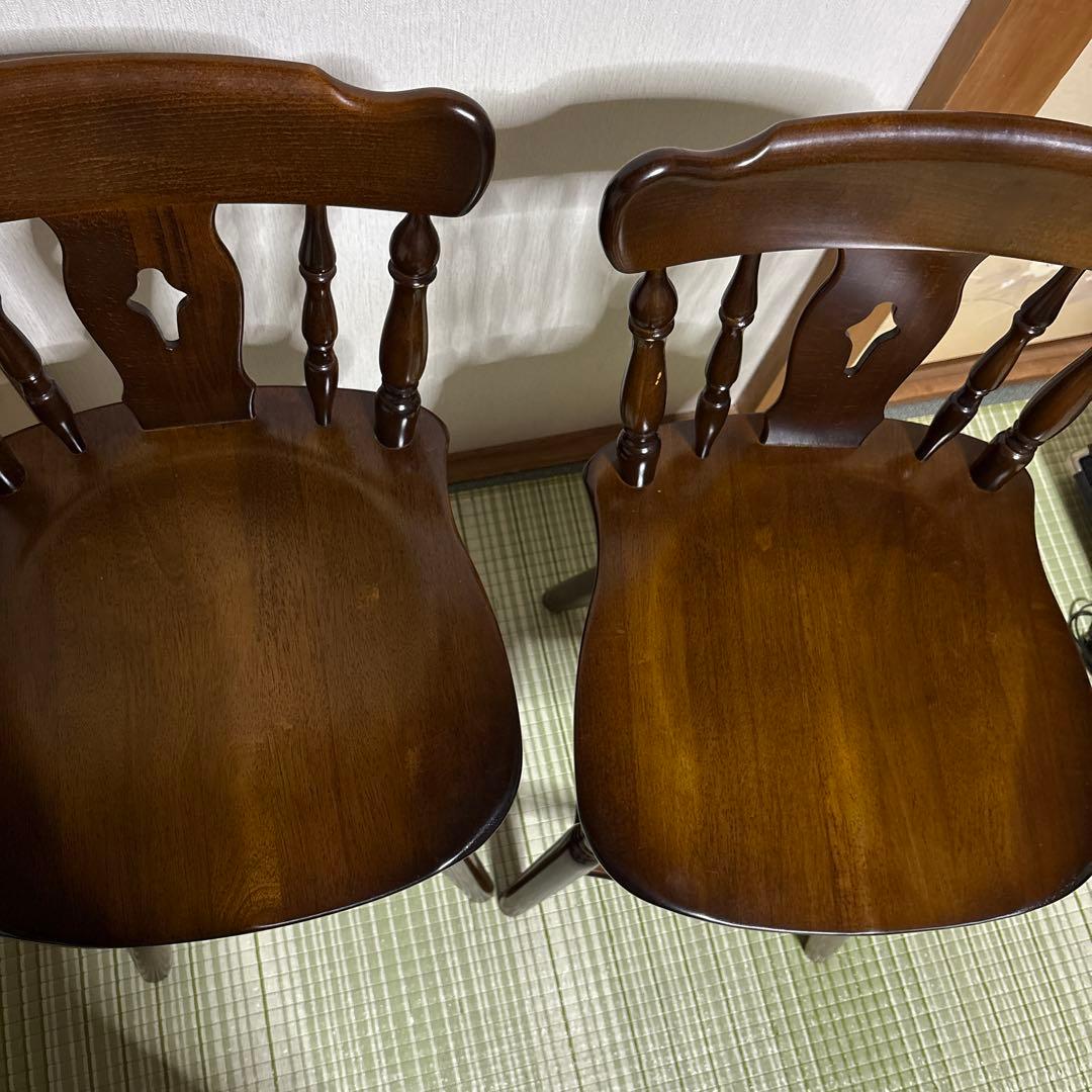 カリモク　カウンター　チェア　回転式　KARIMOKU オールド　椅子　2脚