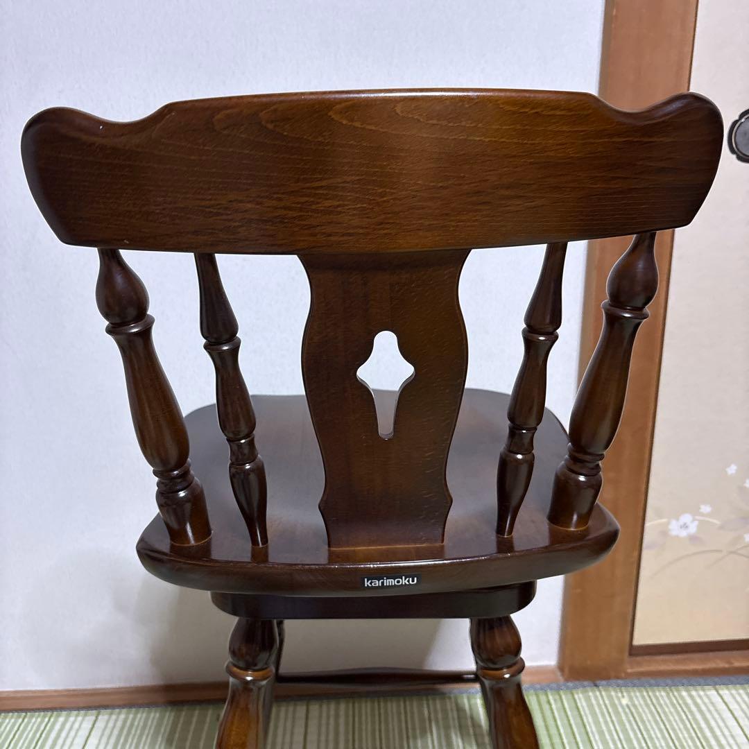 カリモク　カウンター　チェア　回転式　KARIMOKU オールド　椅子　2脚