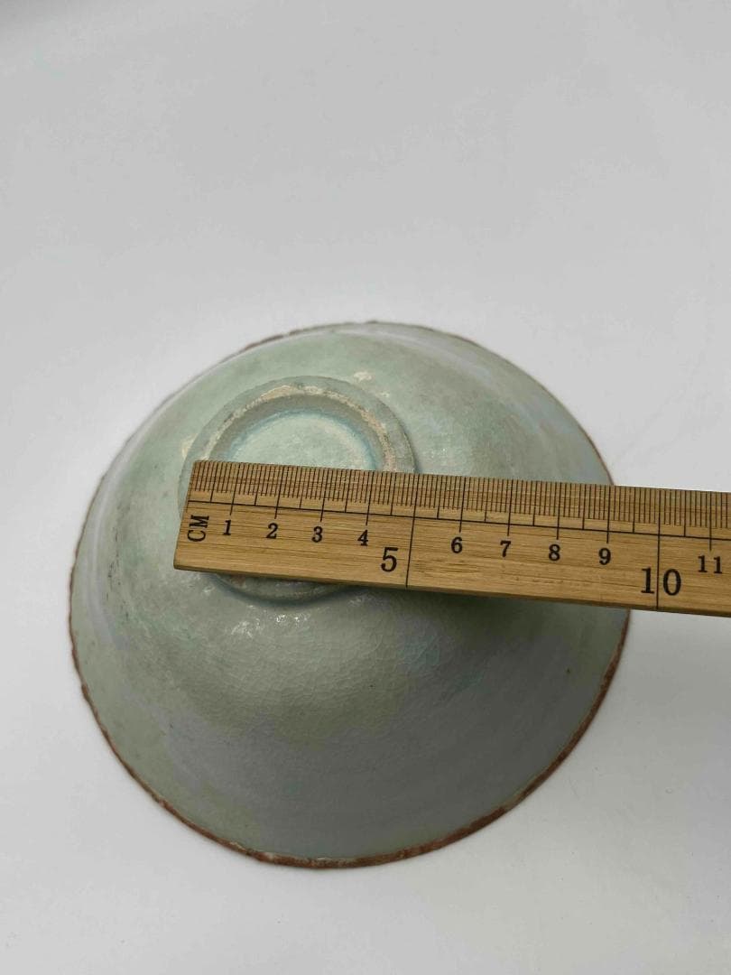 北宋時代　青白磁刻花唐子唐草文鉢　茶碗　影青　景徳鎮　唐物(D-77)