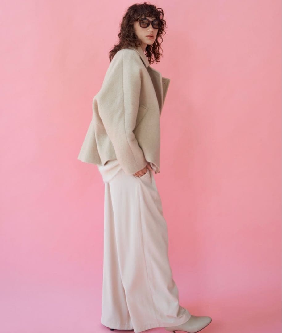 完売　SALE定価4万　アルシーヴ　シャギーピーコート 38