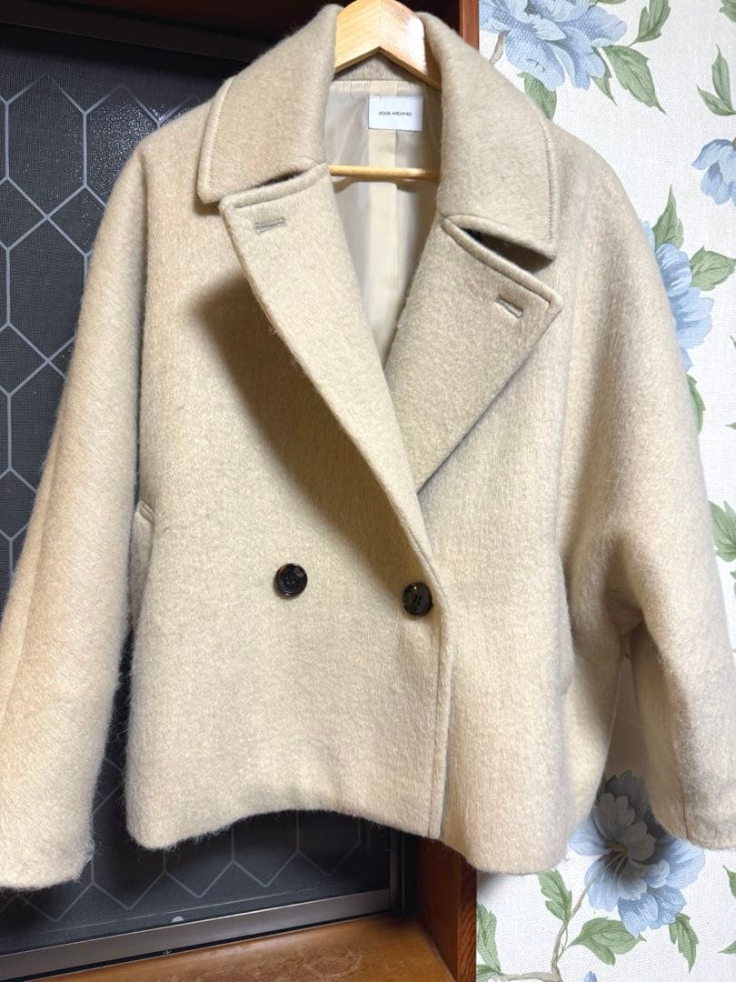 完売　SALE定価4万　アルシーヴ　シャギーピーコート 38