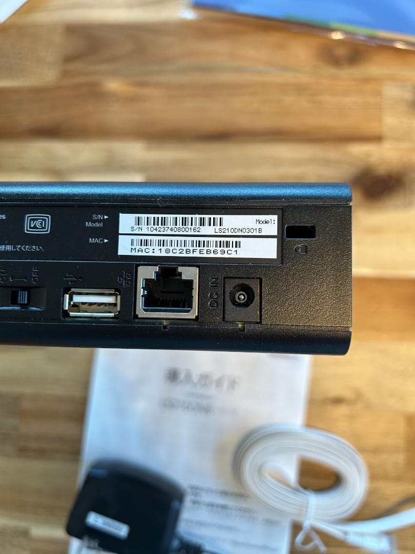 値下げ　3TB NAS BUFFALO LS210DN0301B