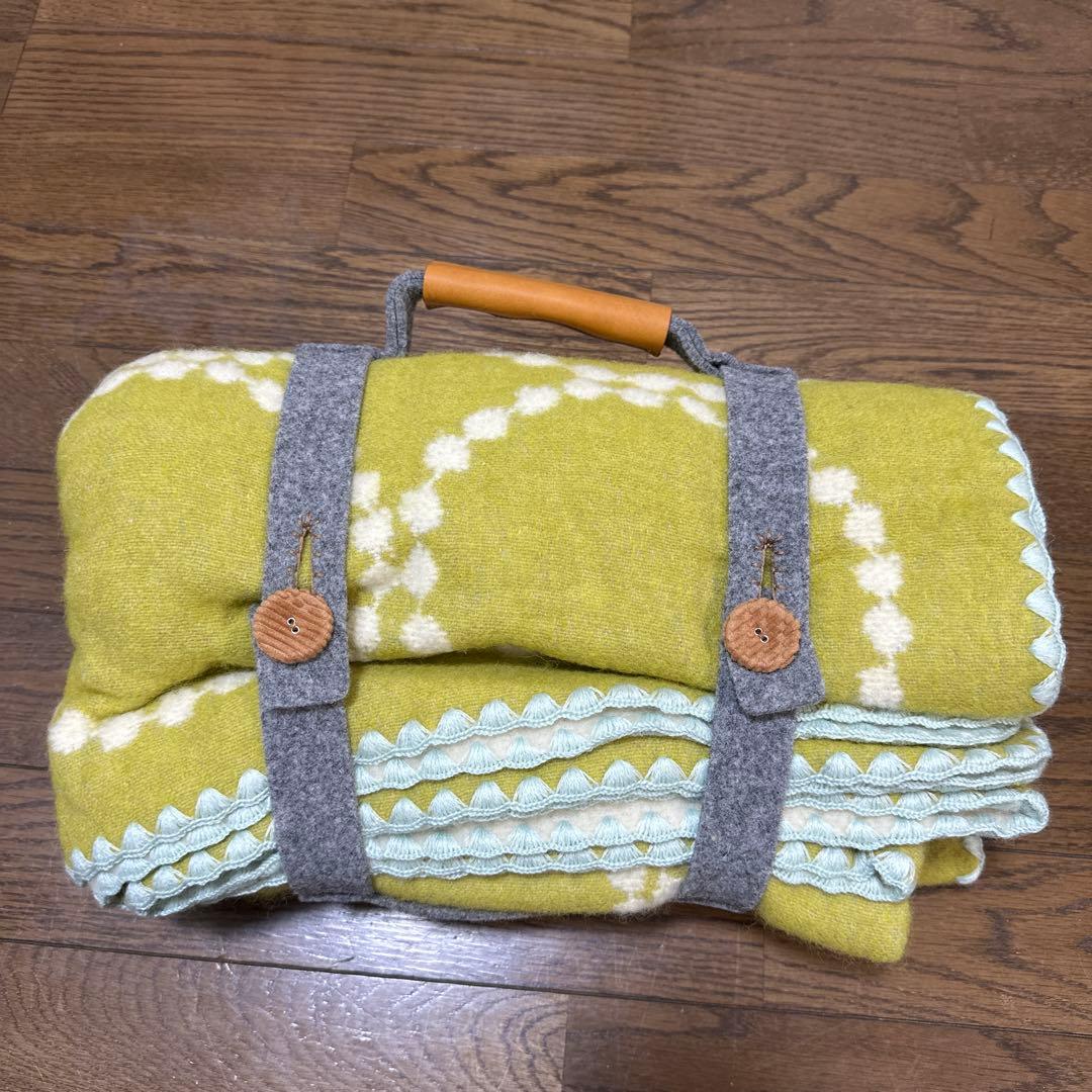 新品　ミネペルホネン　ブランケット　ブランケットホルダー付　ウール
