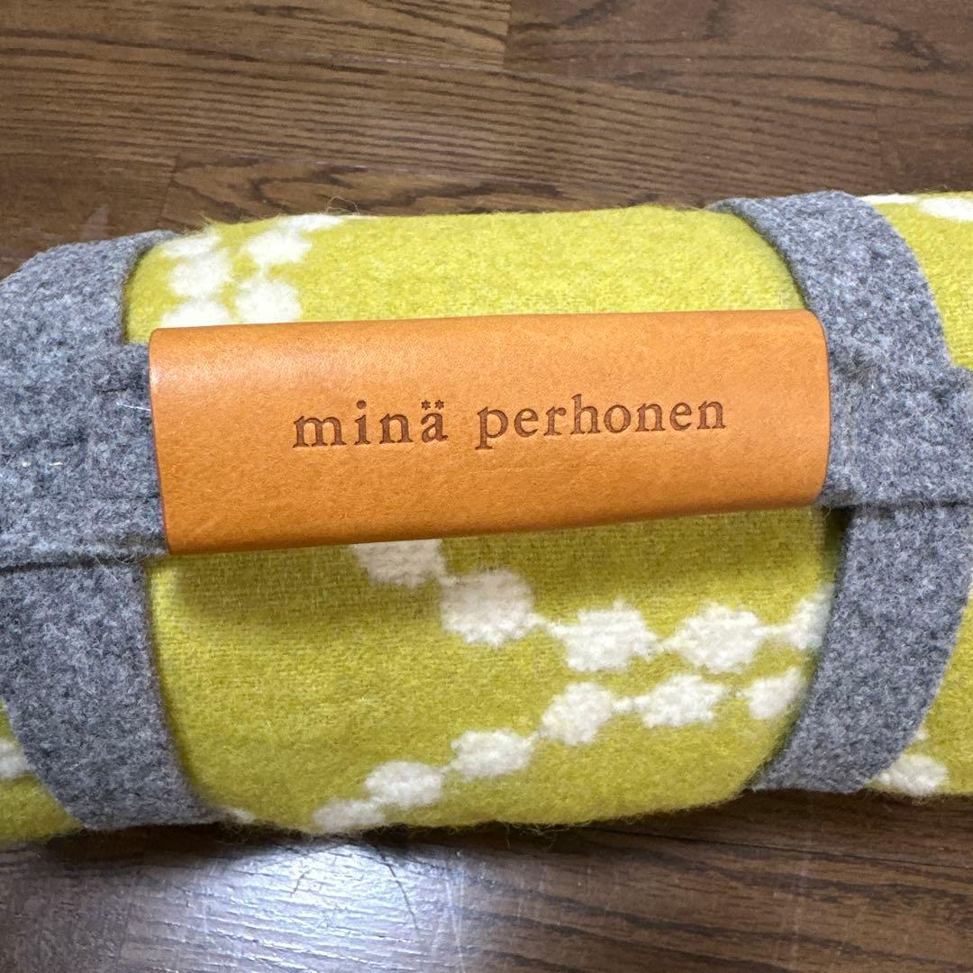 新品　ミネペルホネン　ブランケット　ブランケットホルダー付　ウール